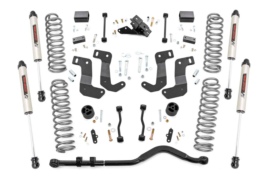 Rough Country 66870 3.5 Inch Jeep Suspension Lift Kit Control Arm Drop & V2 Shocks 18-20 Wrangler JL Rough Country - Truck Part Superstore