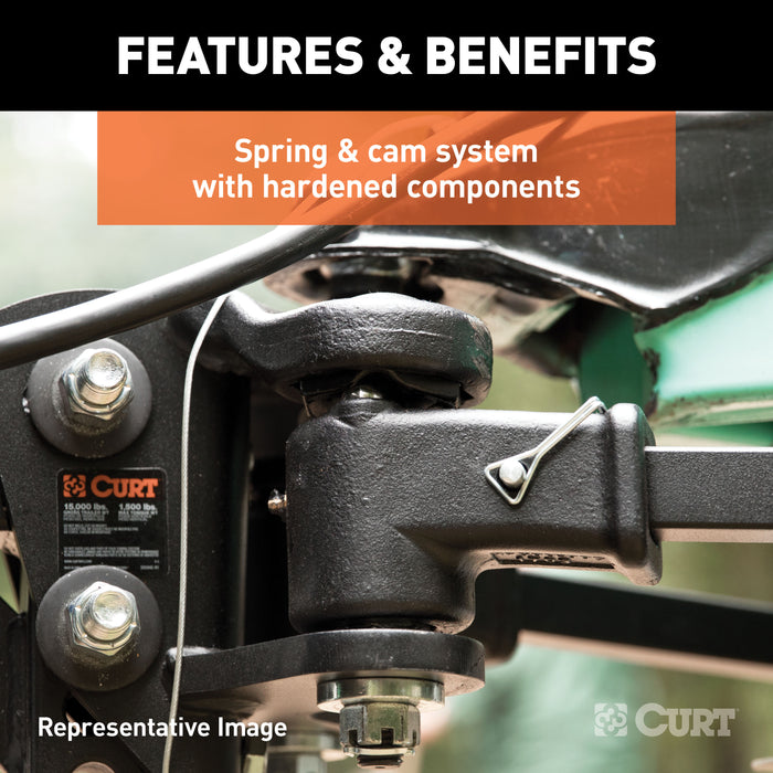 CURT 17499 TruTrack 4P Weight Distribution Hitch with 4x Sway Control; 5-8K - Truck Part Superstore