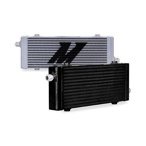 Mishimoto MMOC-SP-MBK Universal Cross Flow Bar and Plate Oil Cooler, Medium - Truck Part Superstore