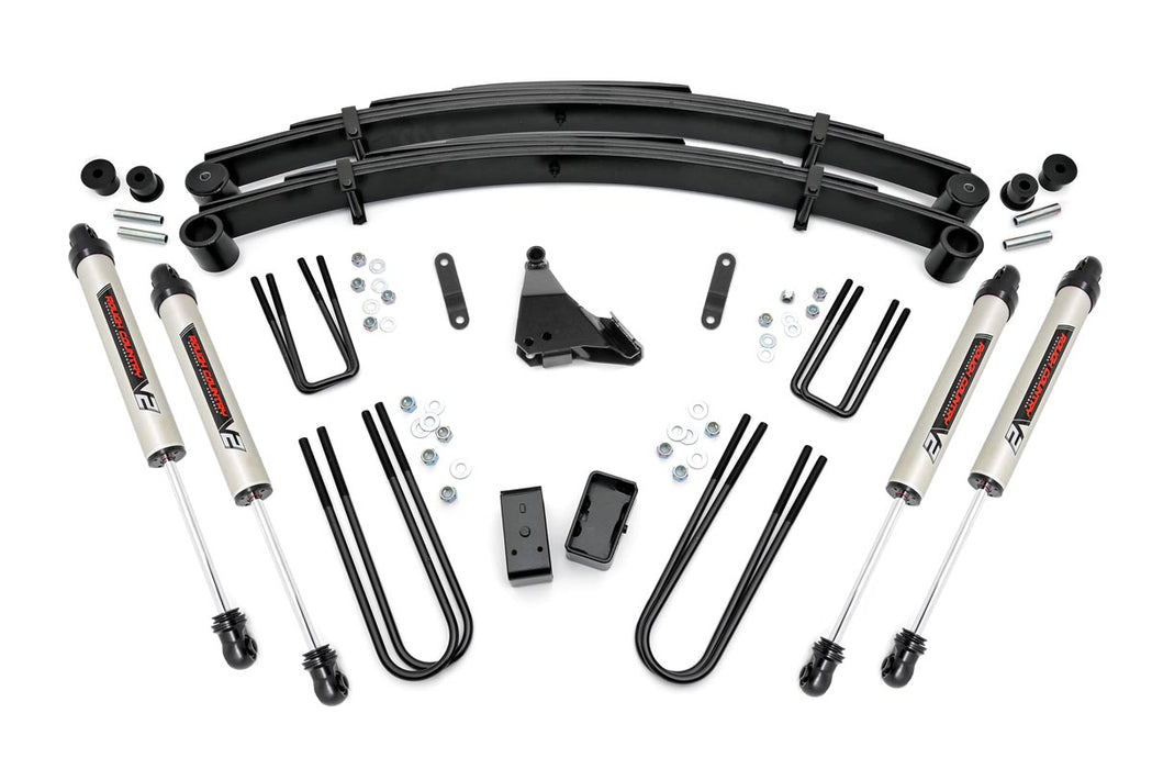 Rough Country 49570 4 Inch Suspension Lift Kit w/V2 Shocks 99-04 F-250/F-350 Super Duty Rough Country - Truck Part Superstore