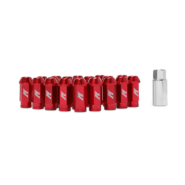 Mishimoto MMLG-125-LOCKRD Mishimoto Aluminum Locking Lug Nuts, M12 x 1.25, Red - Truck Part Superstore