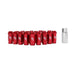 Mishimoto MMLG-125-LOCKRD Mishimoto Aluminum Locking Lug Nuts, M12 x 1.25, Red - Truck Part Superstore