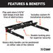 CURT 60723 Double Lock Gooseneck Hitch Kit with Brackets; Select Ford F-150; F-250; F-350 - Truck Part Superstore