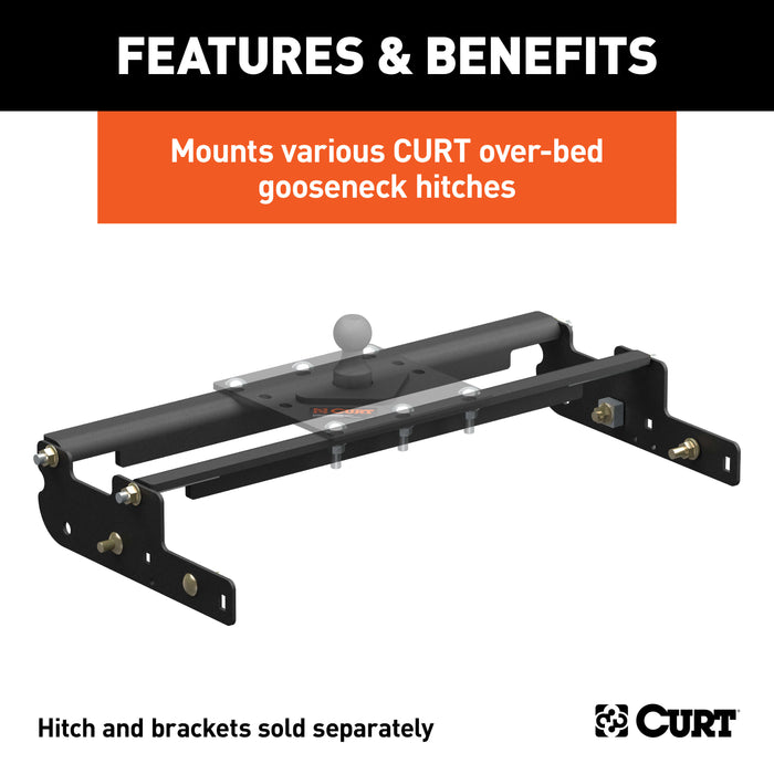 CURT 61332 Over-Bed Gooseneck Installation Brackets; Select Ford F-250; F-350; F-450 - Truck Part Superstore