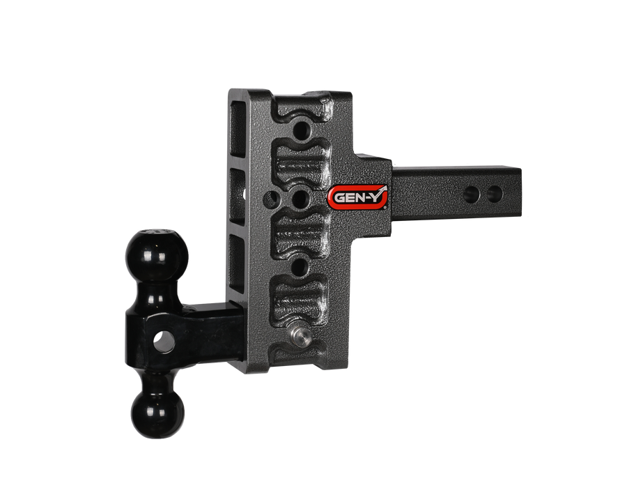 GEN-Y Hitch GH-414 MEGA-DUTY 2" Shank 5" Offset Drop 1.5K TW 10K Hitch & GH-031 Dual-Ball - Truck Part Superstore