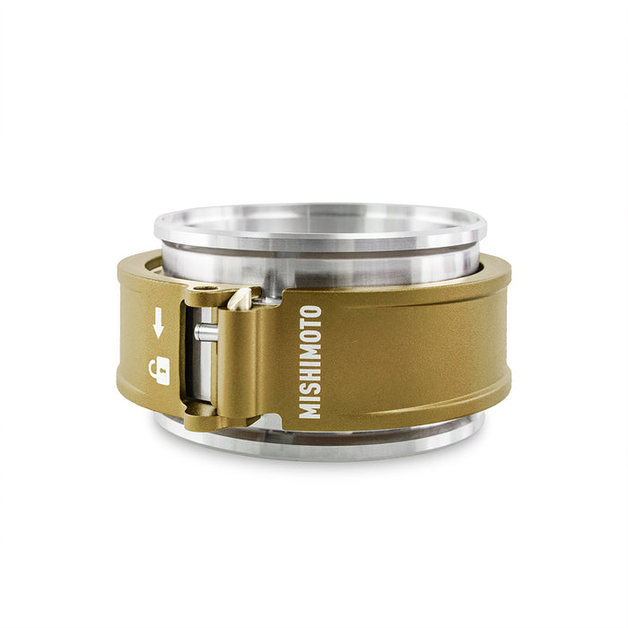 Mishimoto MMCLAMP-QD-30GD Quick Release Clamp Assembly, 3in Gold - Truck Part Superstore