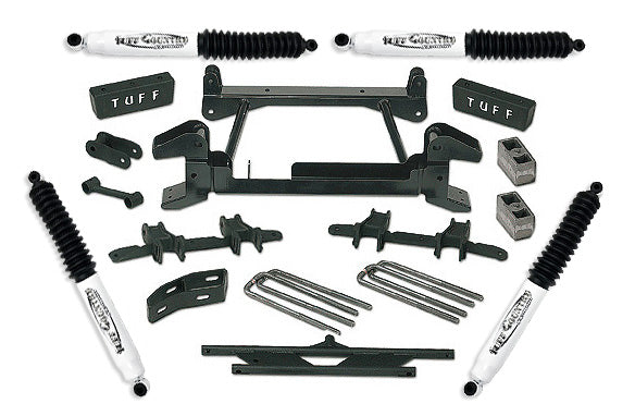 Tuff Country 14823KN 4 Inch Lift Kit 88-97 Chevy/GMC Truck K2500/3500 4x4 8 Lug w/ SX8000 Shocks Fits Models with Cast Lower Control Arms Tuff Country - Truck Part Superstore