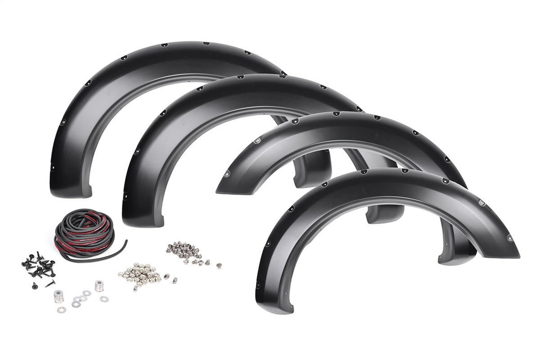 Rough Country F-D21011 Dodge Pocket Fender Flares w/Rivets 10-18 RAM 2500/3500 Rough Country - Truck Part Superstore
