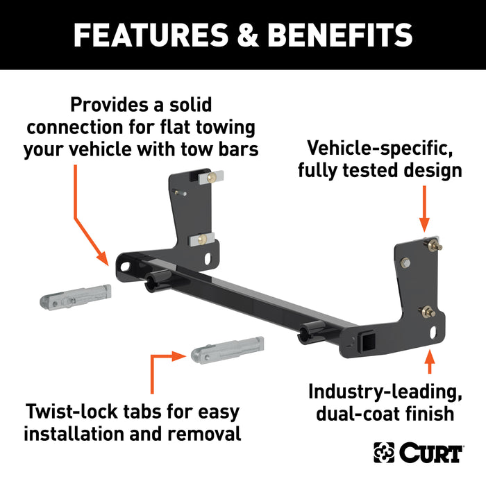 CURT 70105 Custom Tow Bar Base Plate; Select Jeep Wrangler JL - Truck Part Superstore
