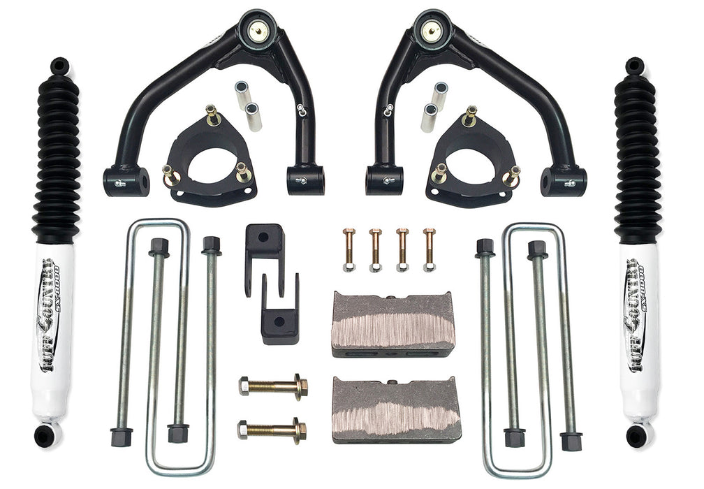 Tuff Country 14057KN 4 Inch Lift Kit 07-18 Silverado/Sierra 1500 2WD w/ SX8000 Shocks Fits Models with 1 piece OE Cast Steel Upper Arms Tuff Country - Truck Part Superstore