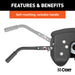 CURT 16191 CURT 16191 A30 5th Wheel Hitch with Base Rails; 30;000 lbs - Truck Part Superstore