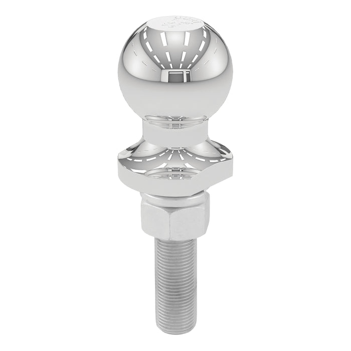 CURT 40071 1-7/8in. Trailer Ball (3/4in. x 3in. Shank; 2;000 lbs.; Chrome; Packaged) - Truck Part Superstore