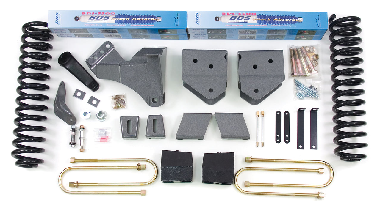 BDS Suspension 550H 08-10 F250/350 Gas 6/6 Std Spring Kit - Truck Part Superstore