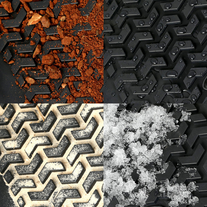 Rugged Ridge 12987.01 All Terrain Floor Liner; Rear; Black; PVC; Textured; - Truck Part Superstore