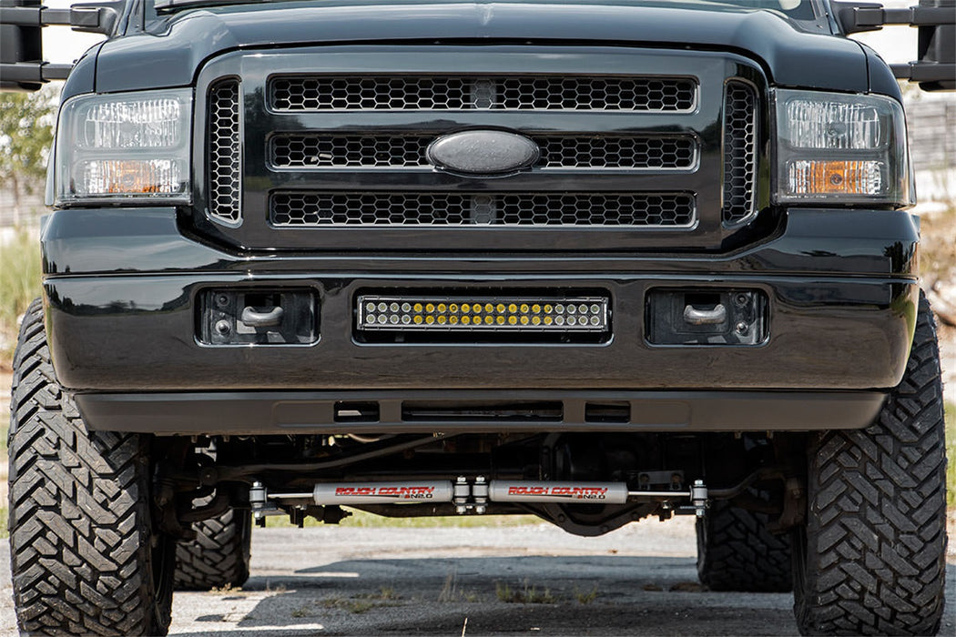 Rough Country 70681DRL Ford 40 Inch Curved LED Light Bar Bumper Kit Chrome Series w/White DRL 11-16 F-250 Super Duty Rough Country - Truck Part Superstore