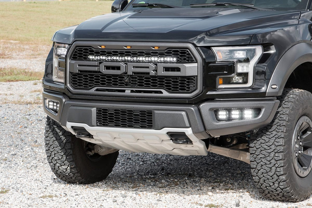 Rough Country 70702 Ford 30 Inch LED Hidden Grille Kit 17-20 F-150 Raptor Rough Country - Truck Part Superstore