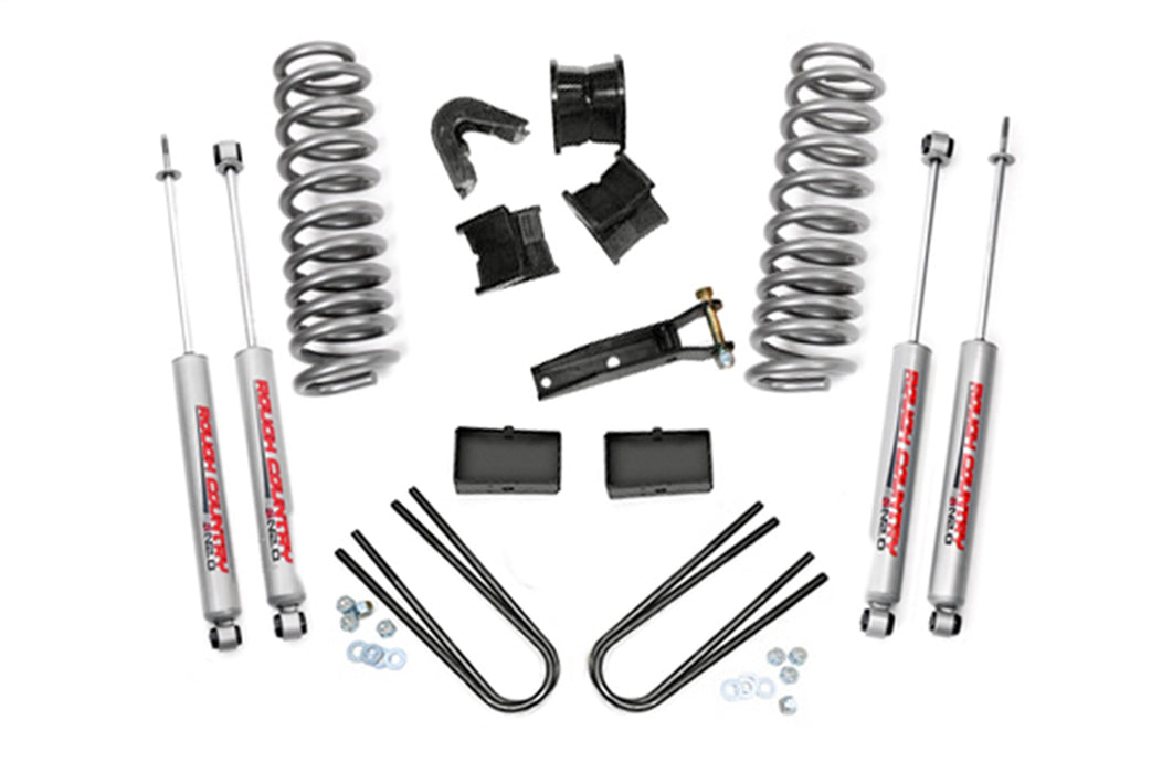Rough Country 410.20 Suspension Lift Kit w/Shocks; 2.5 in. Lift; - Truck Part Superstore