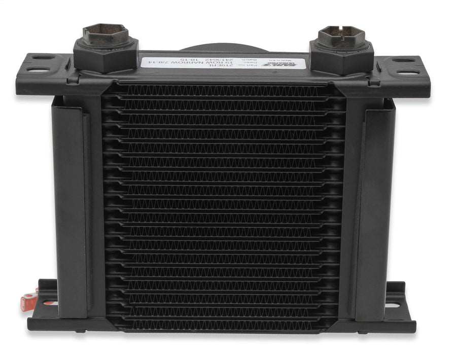 Earl's Performance FP219ERL UltraPro Oil Cooler; Black; w/Fan Pack; 19 Row; -10AN Female; Narrow; - Truck Part Superstore
