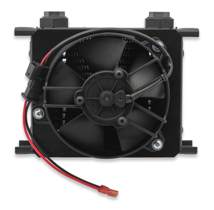 Earl's Performance FP219ERL UltraPro Oil Cooler; Black; w/Fan Pack; 19 Row; -10AN Female; Narrow; - Truck Part Superstore