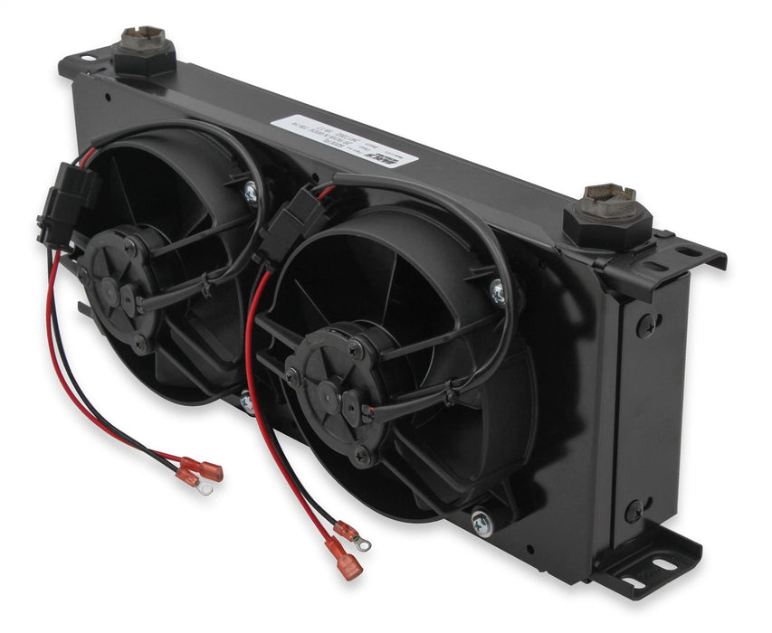 Earl's Performance FP820ERL UltraPro Oil Cooler; Black; w/Dual Fan Pack; 20 Row; -10AN Female; Extra-Wide; - Truck Part Superstore