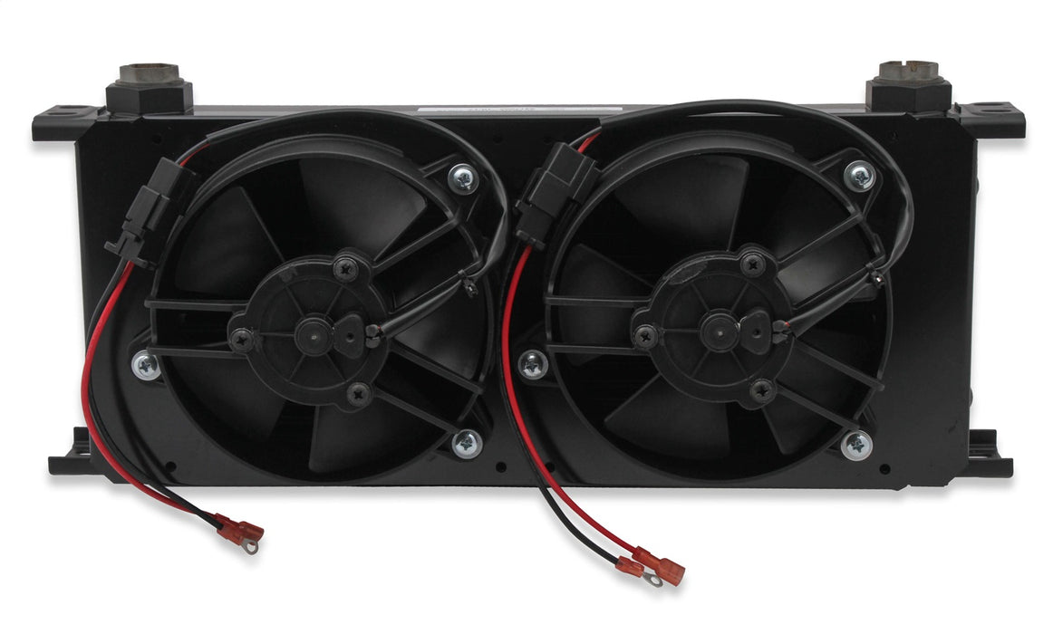 Earl's Performance FP820ERL UltraPro Oil Cooler; Black; w/Dual Fan Pack; 20 Row; -10AN Female; Extra-Wide; - Truck Part Superstore