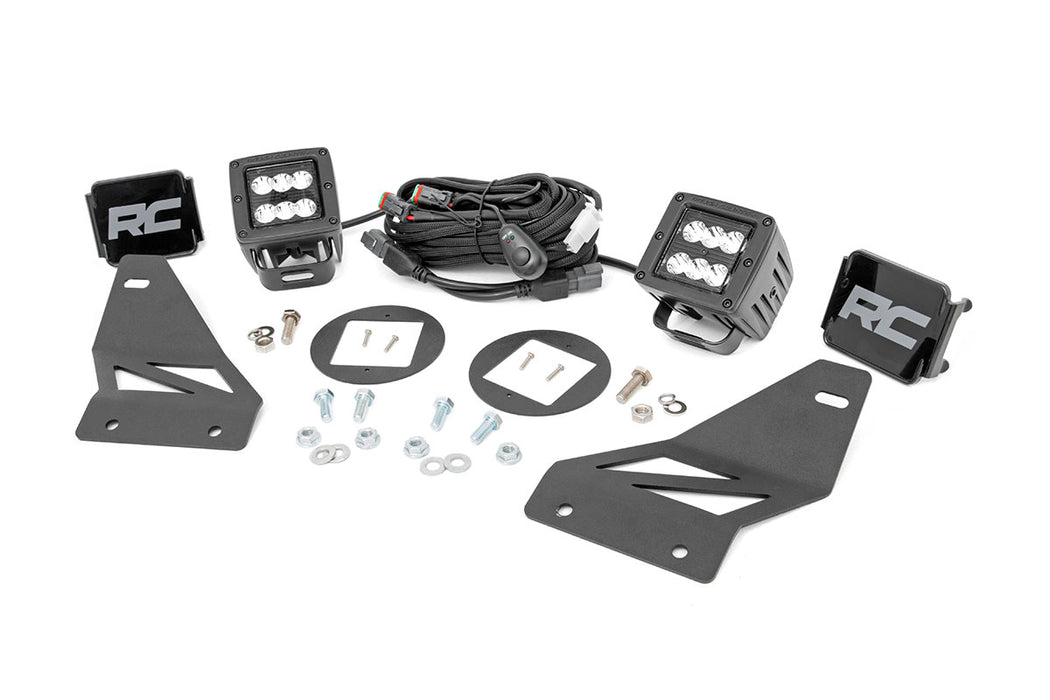 Rough Country 71023 Nissan LED Fog Light Kit Black Series 05-19 Frontier Rough Country - Truck Part Superstore