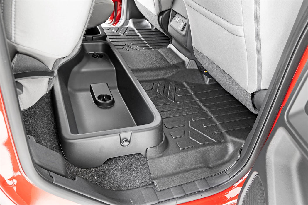 Rough Country M-80515 Floor Mats Front Rear and Rear Row Crew Cab Nissan Frontier 2WD/4WD (22-23) Rough Country - Truck Part Superstore