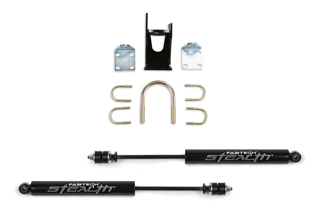 Fabtech FTS8046 Stealth Steering Stabilizer; Dual; - Truck Part Superstore