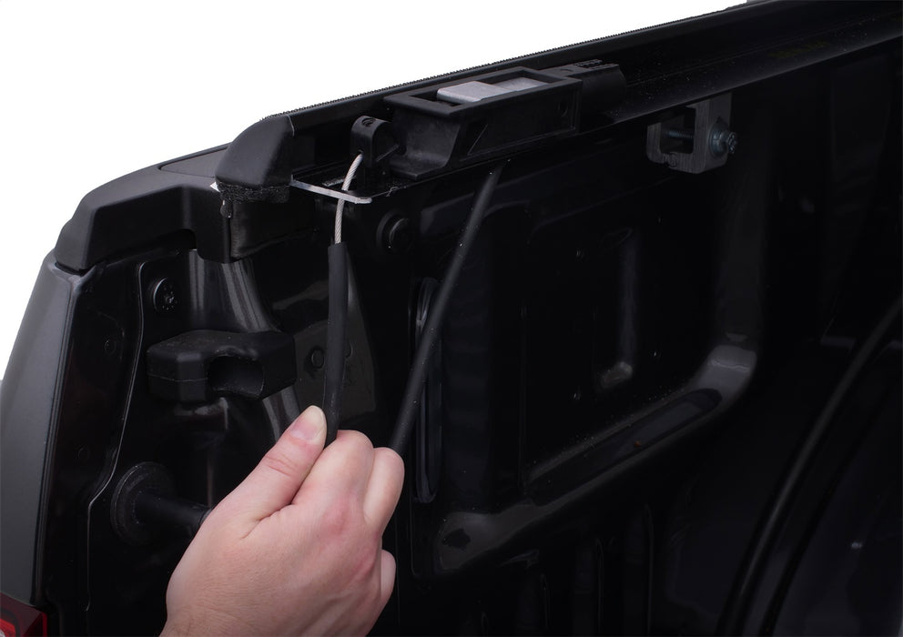 Lund 968222 Genesis™ Elite Roll Up Tonneau; Black; w/Utili-Track Adapter Kit; - Truck Part Superstore