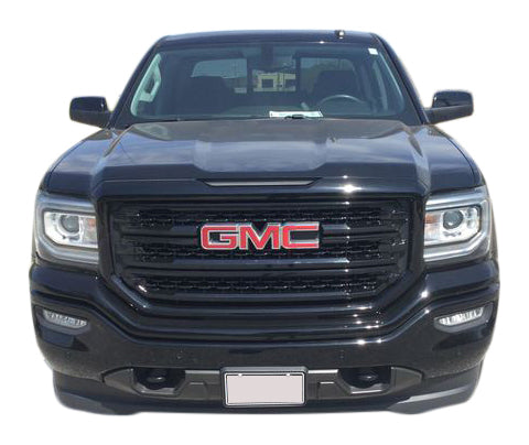 Coast To Coast GI162BLK Overlay; Honeycomb Style; 3 Piece; Gloss Black; ABS Plastic - Truck Part Superstore