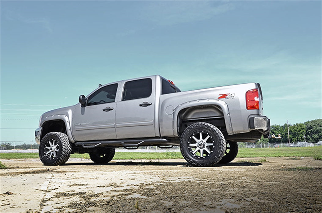 Rough Country F-C10715 Chevrolet Pocket Fender Flares w/Rivets 07-13 Silverado 1500 5 Foot 8 Inch Bed Rough Country - Truck Part Superstore