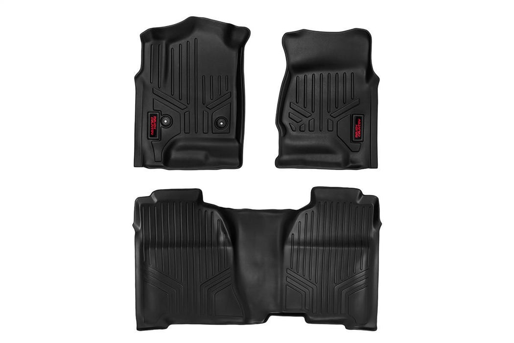 Rough Country M-21513 Heavy Duty Floor Mats Front/Rear-15-20 Chevy Colorado/GMC Canyon Crew Cab Rough Country - Truck Part Superstore