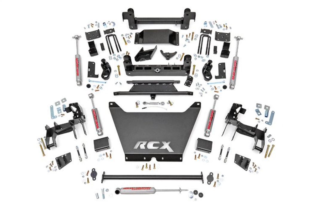 Rough Country 244.20 Suspension Lift Kit w/Shocks; 6 in. Lift; - Truck Part Superstore