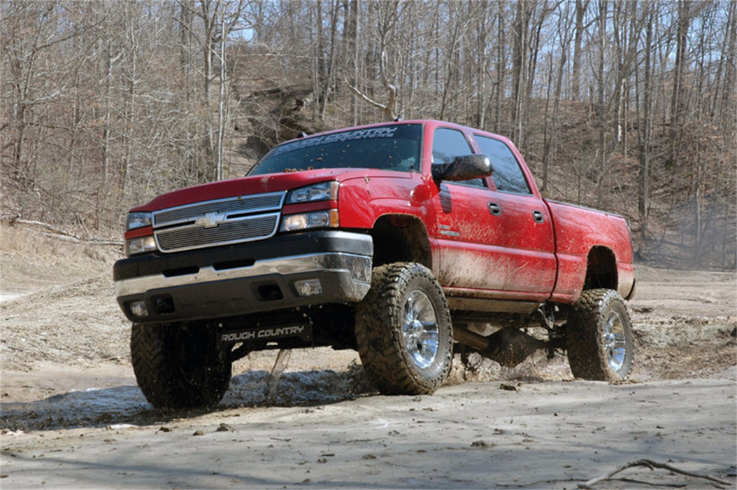Rough Country 29770 6.0 Inch GM Suspension Lift Kit w/ V2 Shocks 01-10 2500HD 4WD Rough Country - Truck Part Superstore