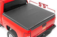 Rough Country RC44207550 Soft Tri-Fold Bed Cover 07-13 Silverado/Sierra 1500 5 Foot 5 Inch Bed w/o Cargo Mgmt Rough Country - Truck Part Superstore