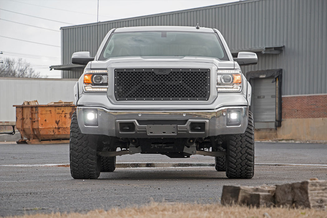 Rough Country 70689 2 Inch Cree LED Fog Light Kit Black Series 14-15 Sierra 1500 Rough Country - Truck Part Superstore