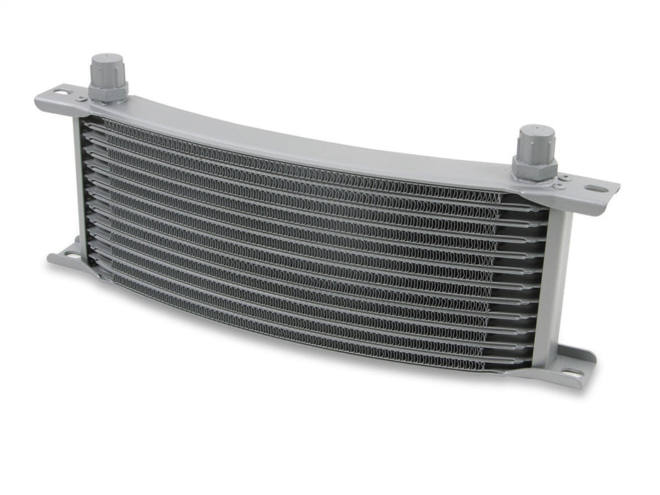 Earl's Performance 71008ERL Temp-A-Cure™ Curved Oil Cooler; Gray; 10 Row; H-3.05 in.; -8AN Male; Narrow; - Truck Part Superstore