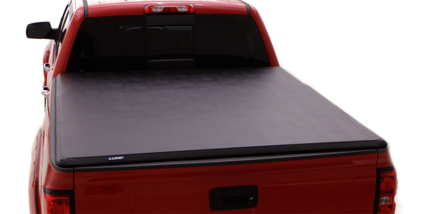 Lund 969454 Lund Hard Fold Tonneau; Black; w/Utili-Track Adapter Kit; - Truck Part Superstore