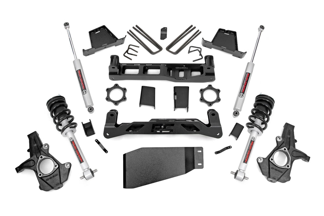 Rough Country 23633 6.0 Inch GM Suspension Lift Kit w/ N3 Loaded Struts and Shocks Rough Country - Truck Part Superstore