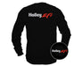 Holley 10045-SMHOL EFI T-Shirt; Holley EFI; Mens; Long Sleeve Black; Small; - Truck Part Superstore