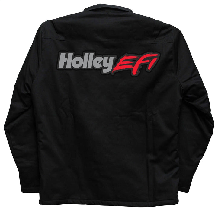 Holley 10360-MDHOL Holley EFI Shop Jacket; Black; Long Sleeve; Medium; - Truck Part Superstore