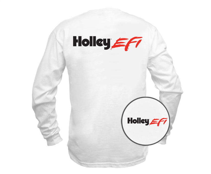 Holley 10043-XXXLHOL EFI T-Shirt; Holley EFI; Mens; Long Sleeve; White; XXXLarge; - Truck Part Superstore
