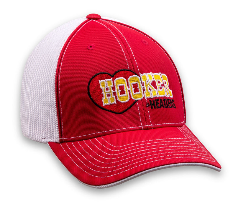 Hooker 10163-SMHKR Hooker Headers Cap; Flex Mesh; Small/Medium; Red; - Truck Part Superstore