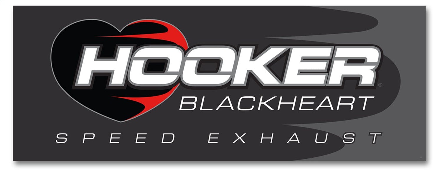 Hooker 36-415 Banner; Blackheart Logo; 36 in. x 96 in.; - Truck Part Superstore