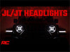 Rough Country RCH5100 Jeep 9-Inch LED Projection Headlights 18-20 Wrangler JL/JLU, 20-Present Gladiator JT Rough Country - Truck Part Superstore
