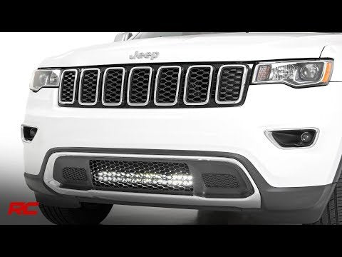 Rough Country 70773DRL Jeep 20.0 Inch LED Bumper Kit Black Series w/ Cool White DRL 11-20 Jeep WK2 Grand Cherokee Rough Country - Truck Part Superstore