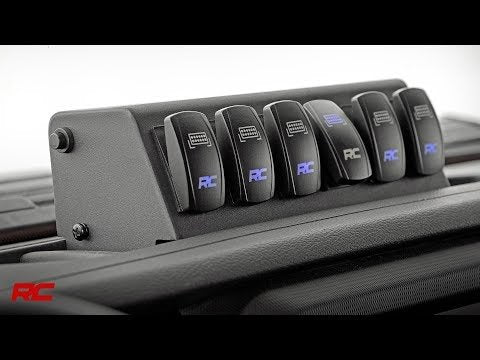 Rough Country 70963 MLC-6 Multiple Light Controller Upper Dash Mount Kit 18-20 Wrangler JL, 20 Gladiator JT Rough Country - Truck Part Superstore