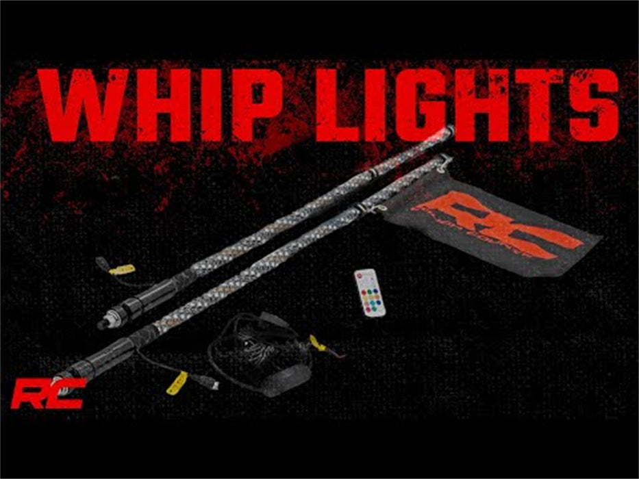Rough Country 93004 Multi-Function UTV LED Whip Lights w/ Remote Control Rough Country - Truck Part Superstore