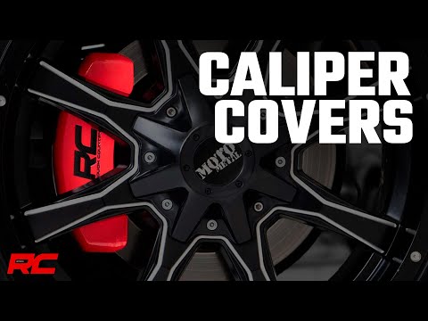 Rough Country 71120 RC Caliper Cover Red Mechanical RR Brakes 15-20 Ford F-150 2WD/4WD Rough Country - Truck Part Superstore