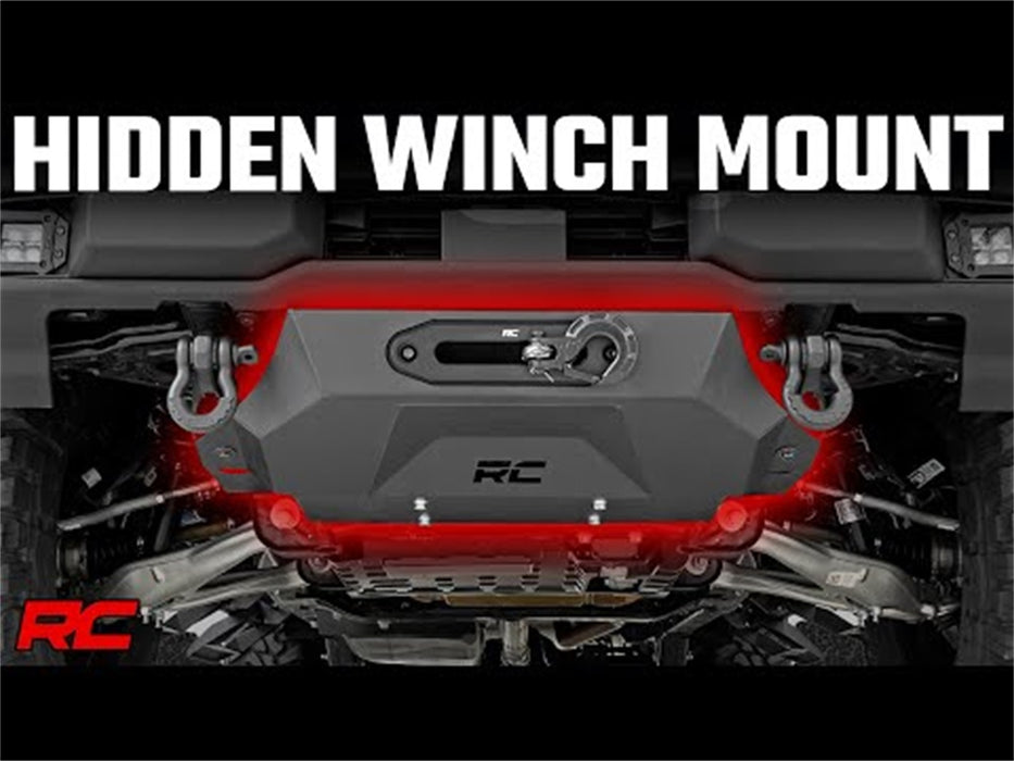 Rough Country 51054A Hidden Winch Mounting Plate - Truck Part Superstore